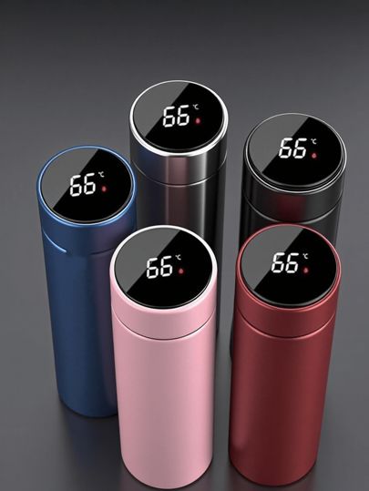 🌡️🖤 Smart Digital Temperature Water Bottle with Tea Filter – Premium Insulated Flask