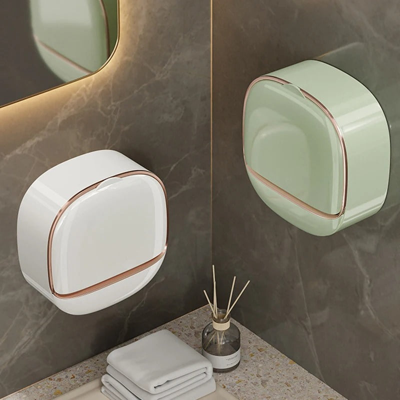 Wall Mounted Drain Soap Holder – Dustproof & Quick Dry Soap Storage Box 🧼✨