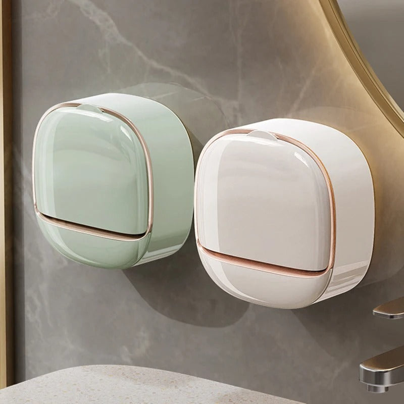 Wall Mounted Drain Soap Holder – Dustproof & Quick Dry Soap Storage Box 🧼✨