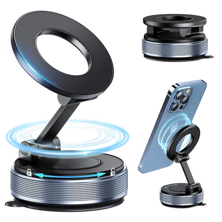 Ulanzi Magnetic Phone Mount | MagSafe Car & Desk Holder with Heavy-Duty Suction Cup & 360° Rotation 🚗⚡