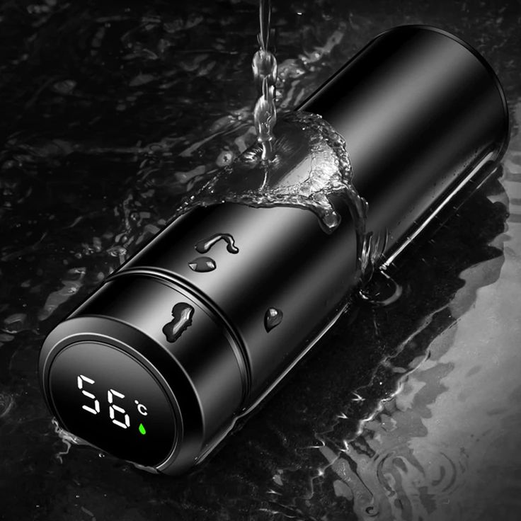 🌡️🖤 Smart Digital Temperature Water Bottle with Tea Filter – Premium Insulated Flask