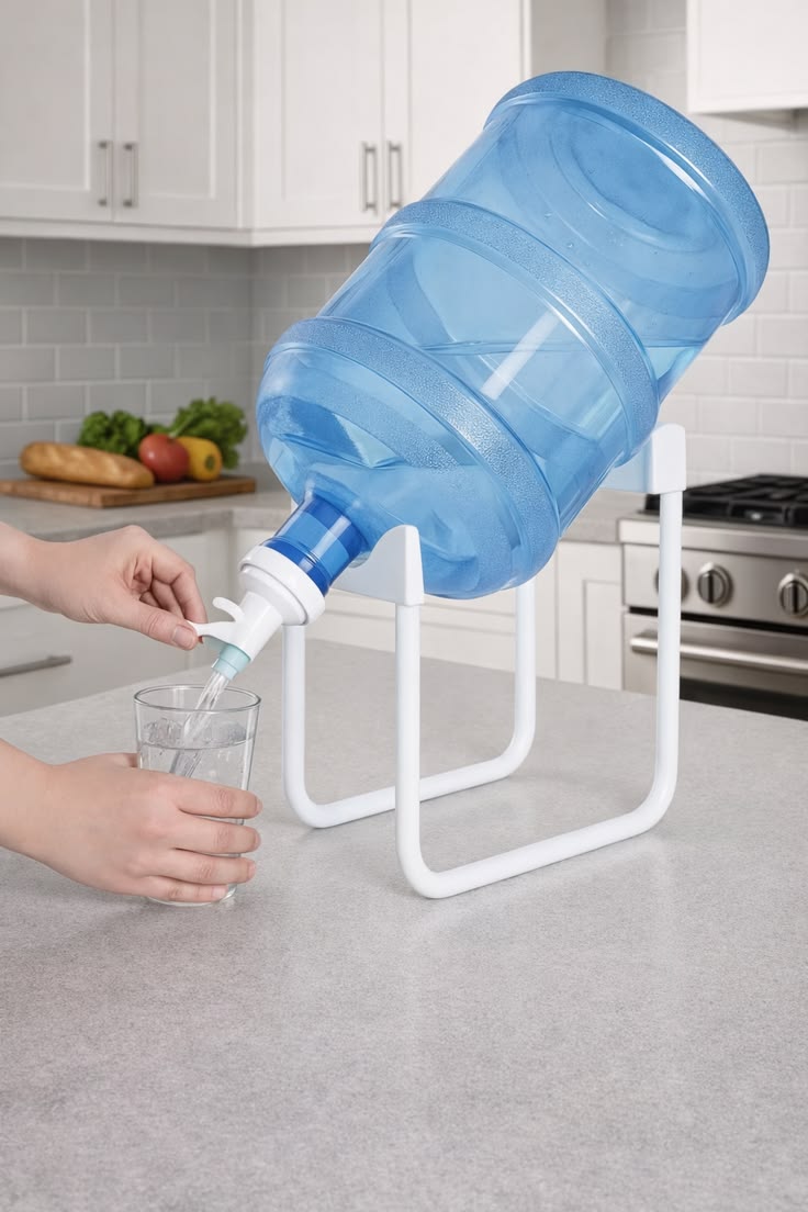 💧 Space-Saving Water Dispenser Stand | Heavy-Duty Gallon Bottle Holder for Easy Pouring 🏠✨